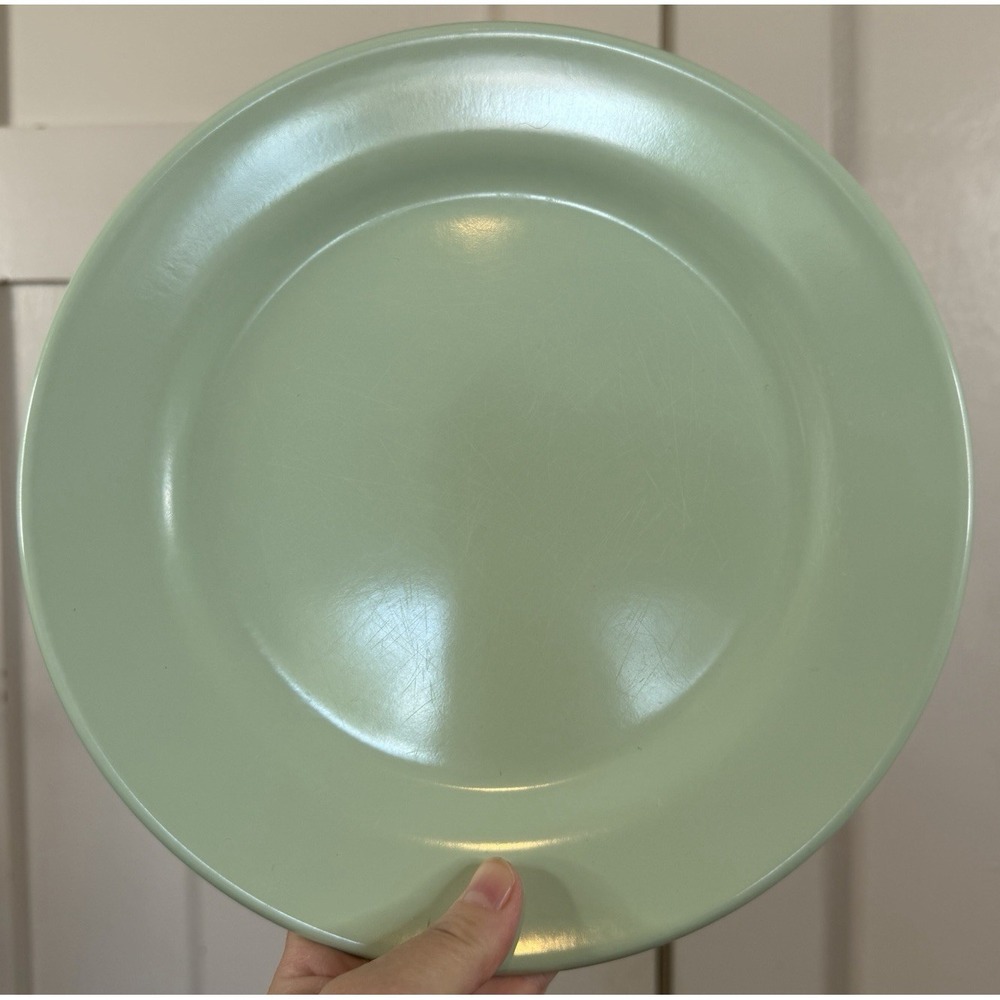 Arrowhead Envoy Mint Green Melamine Plate 10" 1950 1960 Retro Mid Century Modern